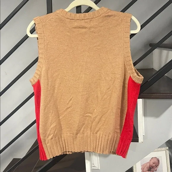 Boden Zia Knitted Waistcoat Vest Sleeveless Medium Cashmere Wool Preppy Eclectic - Picture 7 of 7